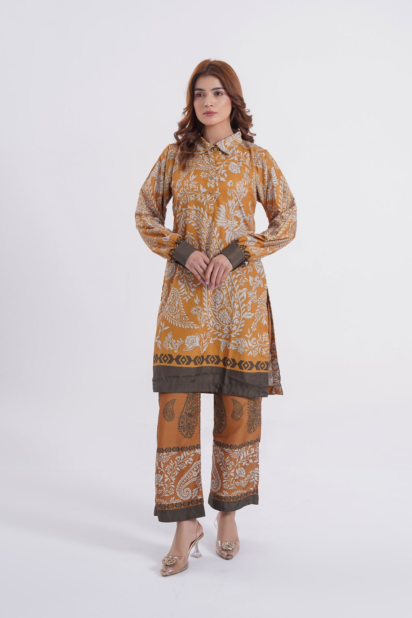 Amber Haze - 2 Piece Printed Suit