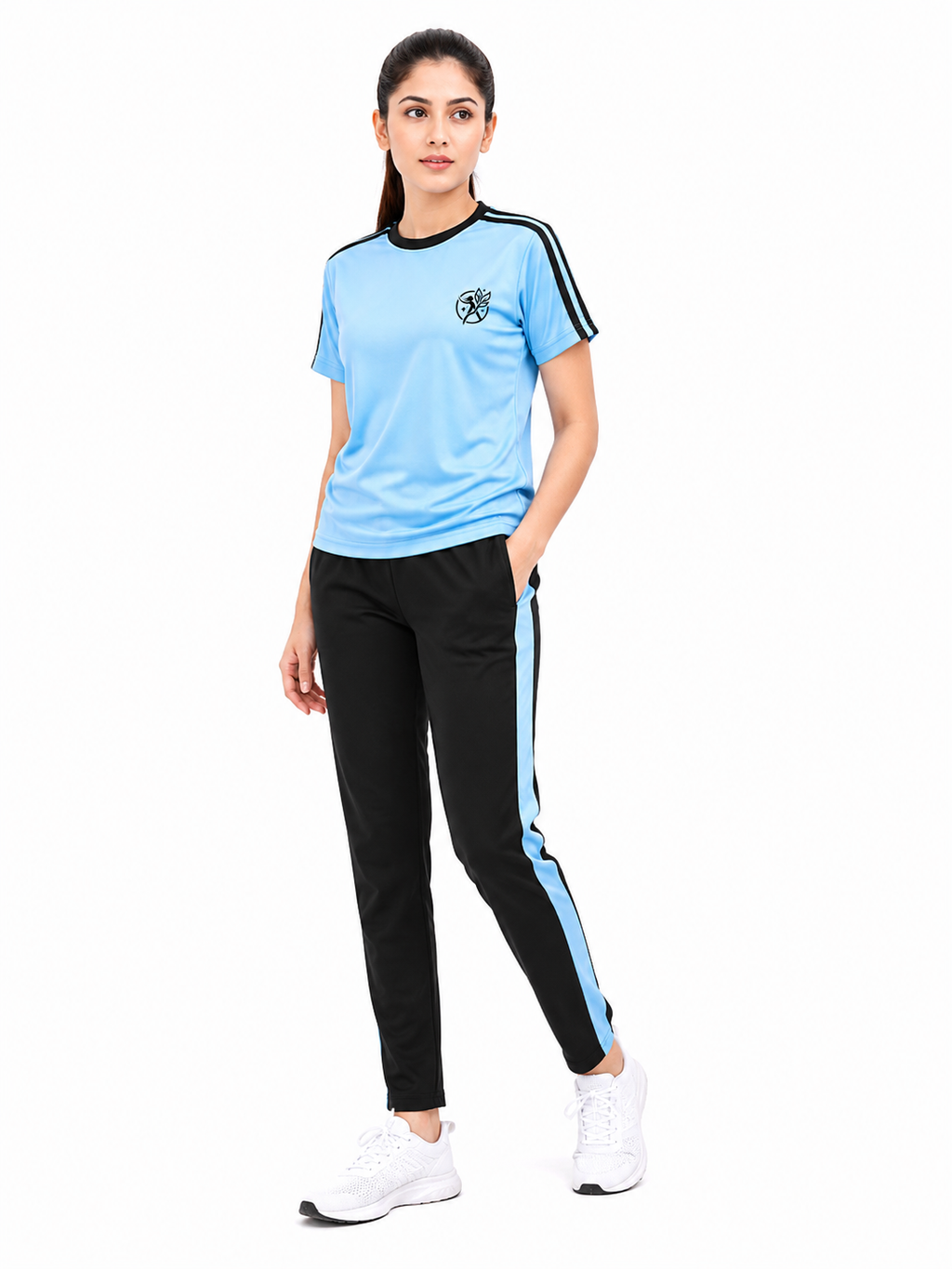 Women’s Dri-Fit Tracksuit – Sky Blue