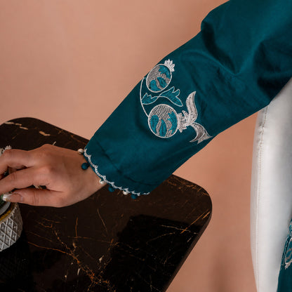 Zamurd e Khas - 3 Piece Embroided Suit