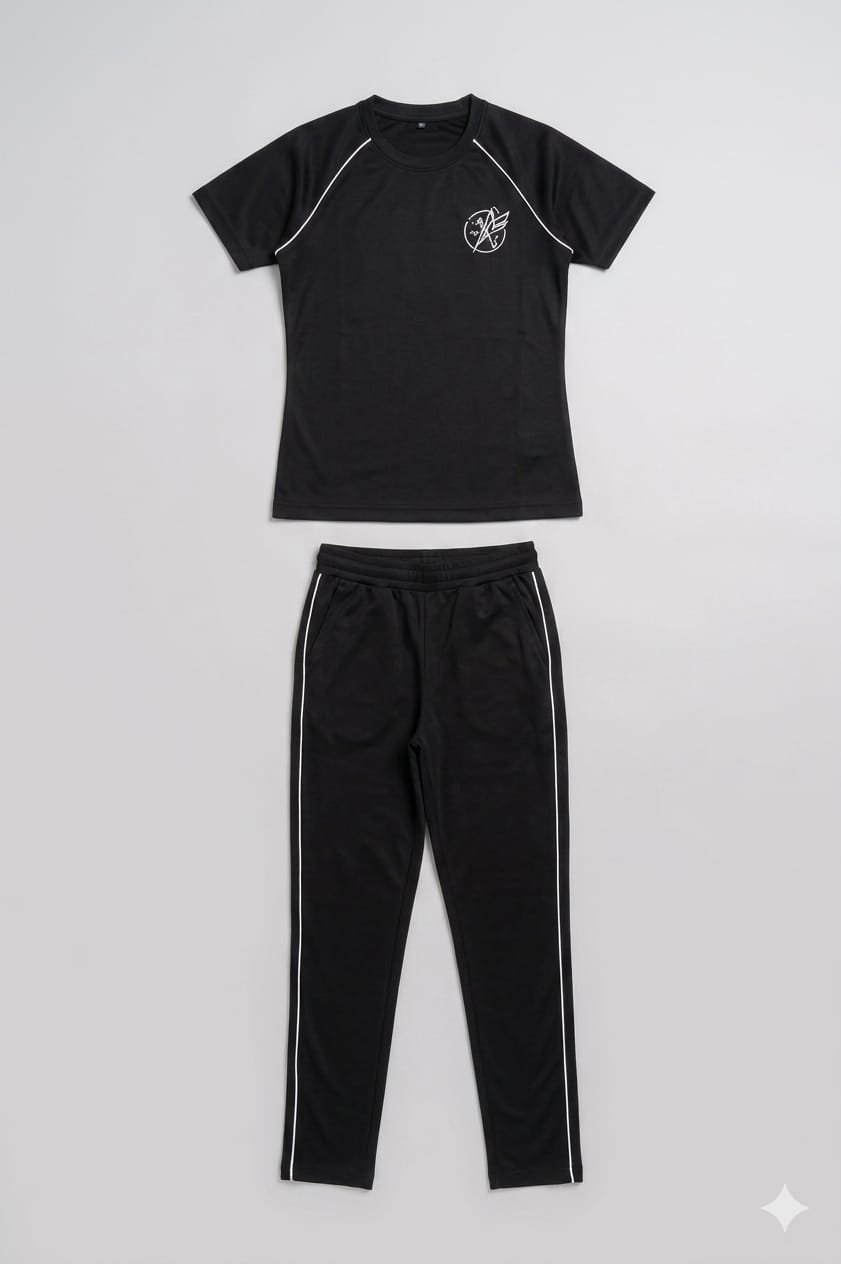 Women’s Dri-Fit Tracksuit – Black Raglan Sleeve
