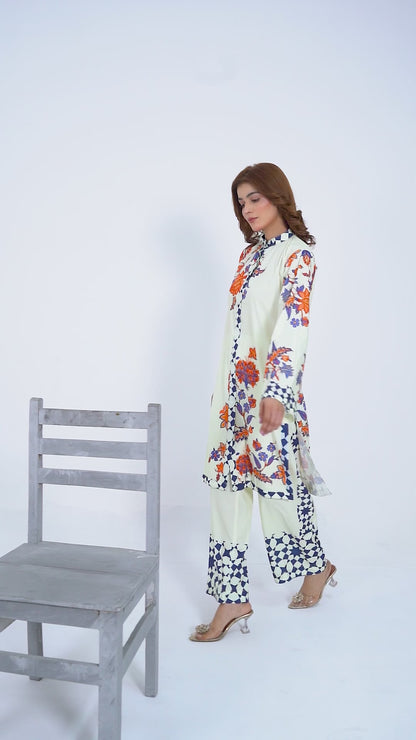Amber Mosaic - 2 Piece Printed Suit
